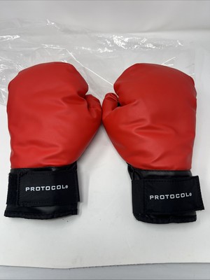Protocol Boxing Gloves Red & Black Unisex Adult Free Shipping!