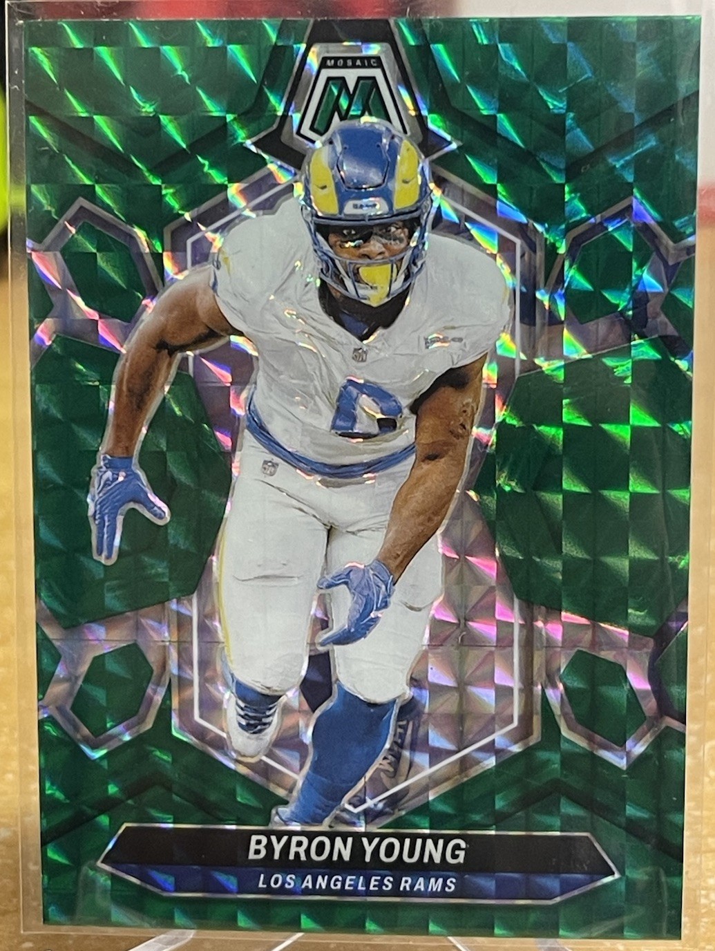2024 Panini Mosaic Green Byron Young Los Angeles Rams #133