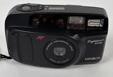 Minolta Sightseer Zoom 35mm Film Camera with Aspherical  35-70mm AF Lens W/Case