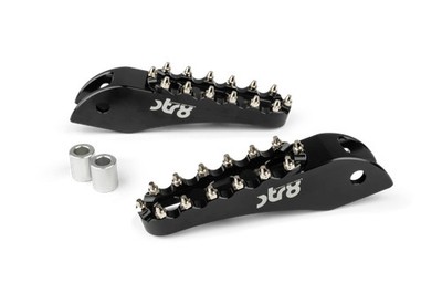Sozius Fußrasten STR8 MX Evo Rieju MRT CNC Schwarz (Set)