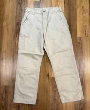 NWT Carhartt Loose Fit Canvas Utility Work Pant Men  s 36/32 Khaki
