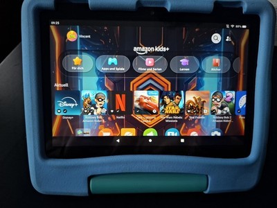 Amazon Fire HD 8 Kids Edition Tablet 8 Zoll 64GB Wi Fi Schutzhülle Blau/Grün