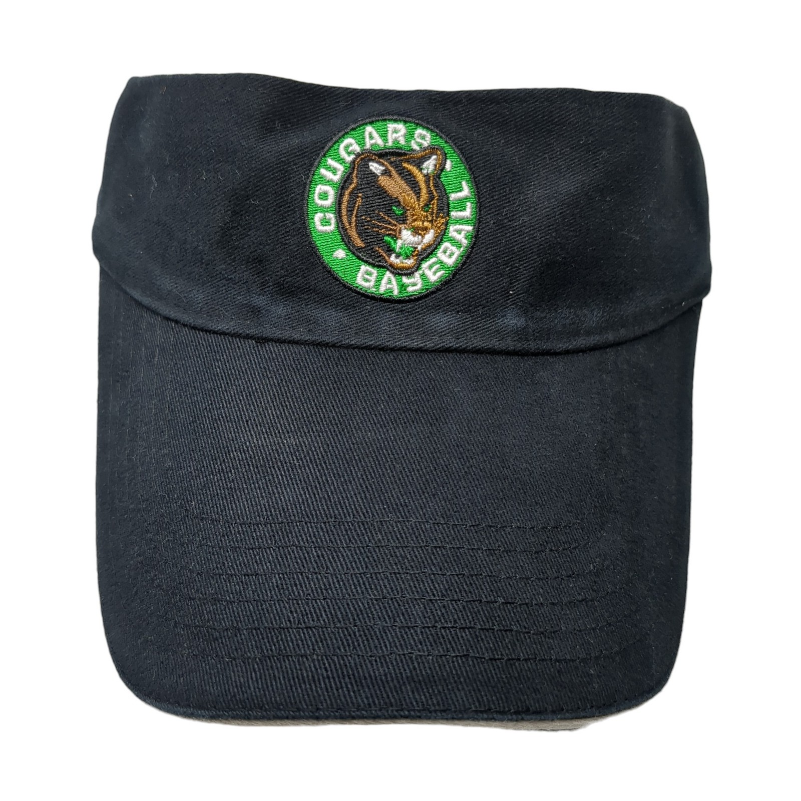 Cougars Baseball Strapback Sun Visor Cap Black On… - image 1