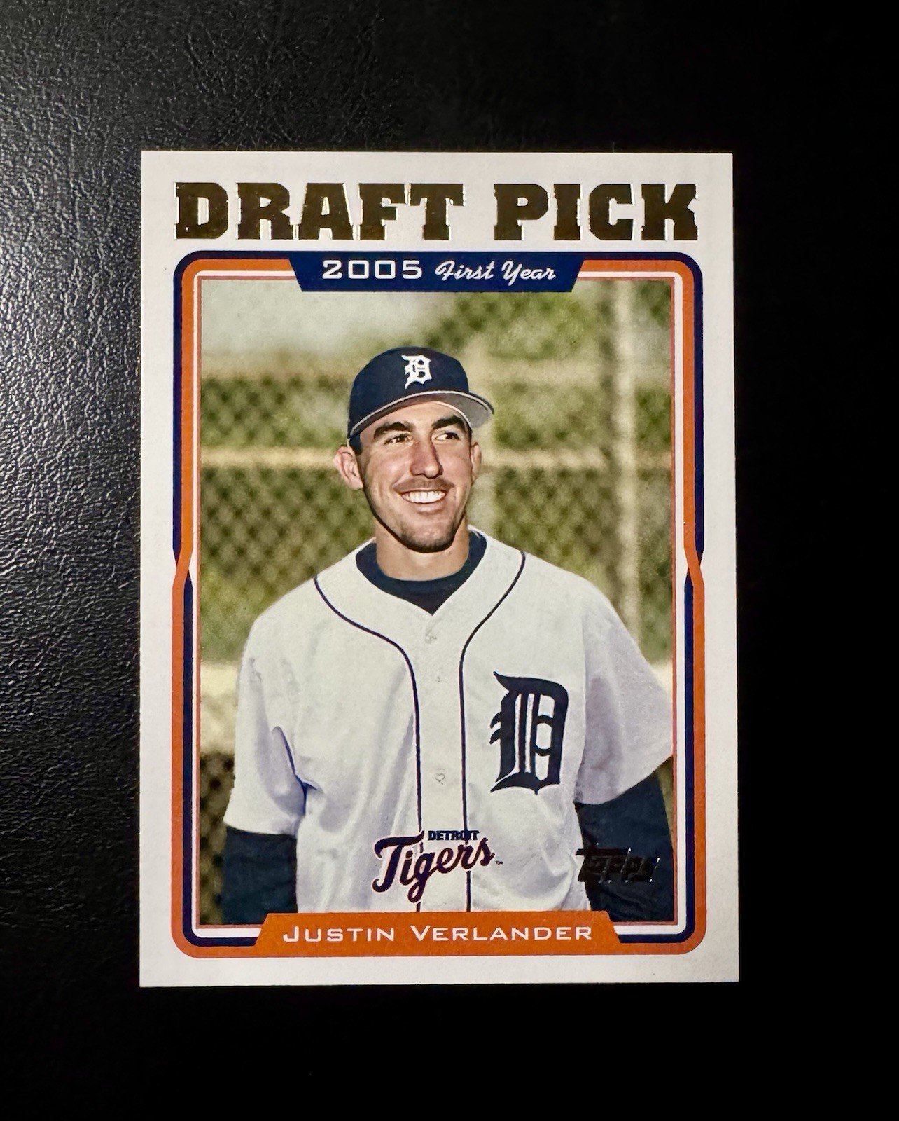 2005 Topps Baseball #677 Justin Verlander RC Rookie Detroit Tigers Centered