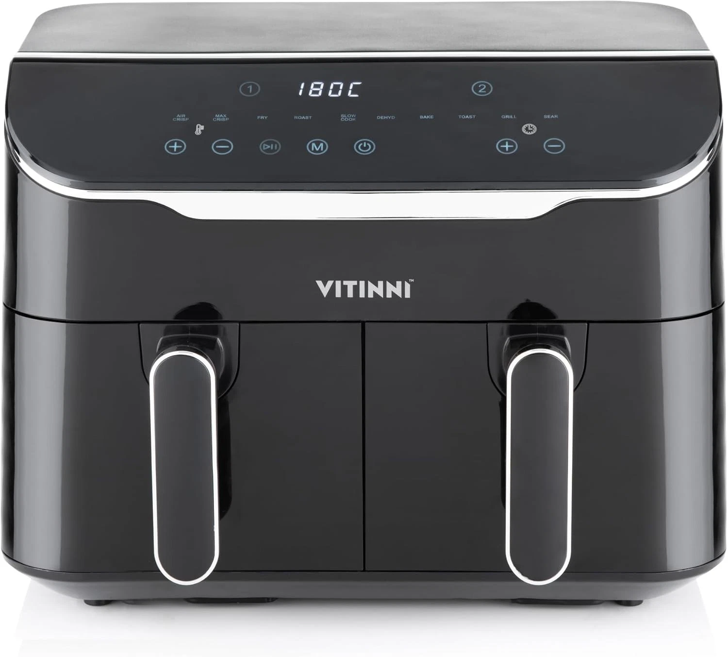 Dual Basket 8L Air Fryer, Digital Interface, 10 Different Cooking Modes, 2 Drawe
Opens in a new wind