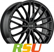 4x OZ Italia 150 gloss black 8x18" ET45 LK5 114.3 ML 75 Alufelgen 18 Zoll