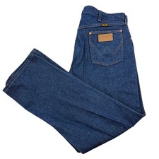 Wrangler Jeans Mens 36X30 Blue Denim Cowboy Cut Original Fit USA Made Vintage