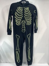 Hyde and Eek Glow-In-The-Dark Skeleton Bones Halloween Suit Size Child Medium