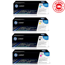 Genuine HP 125A Toner Cartridge Set CMYK CB540A CB541A CB542A CB543A High Yield