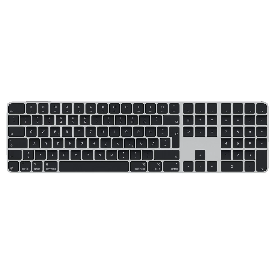 APPLE Magic Keyboard mit Touch ID, Tastatur, kabelgebunden und kabellos, Schwarz