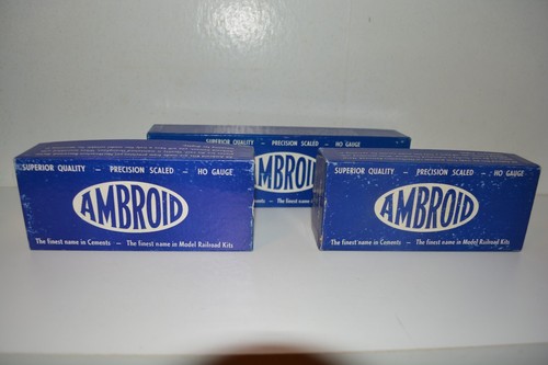 HO Gauge Rolling Stock Kits Ambroid Detailed Wooden Train Freight Cars Postwar - Picture 4 of 24