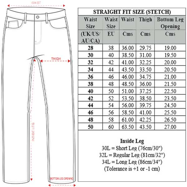 Mens Straight Leg Jeans Stretch Basic Casual Work Denim Regular Big ...