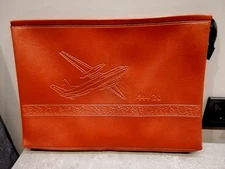 Vintage USSR Artificial Leather Document Case AN-26 Antonov Aircraft Document...