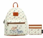 Loungefly Disney Bambi Floral Mini Backpack and Thumper Cardholder Wallet Set 