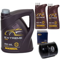 MotoröL Set Mannol Extreme 5W-40 Api 7 Liter + ÖLfilter FüR Audi A4 A6 A8 3.0