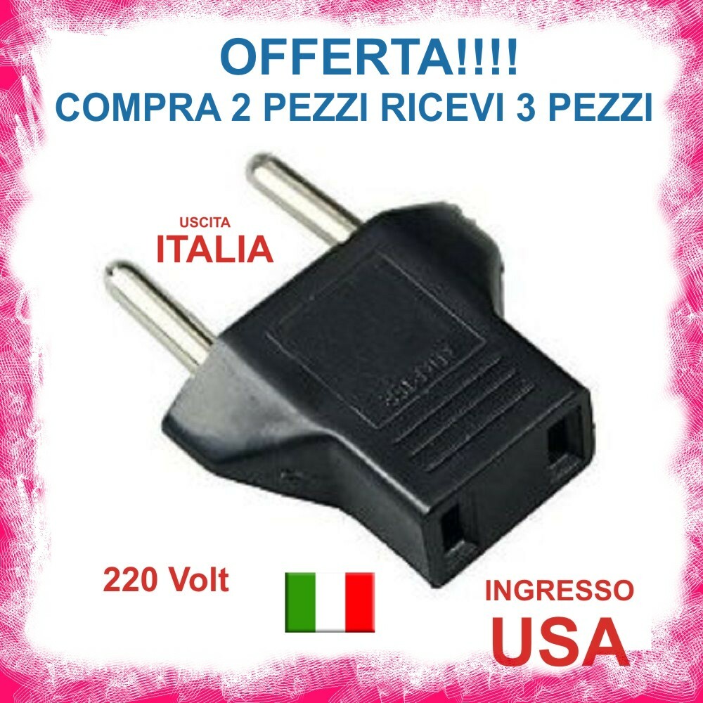 10 Pezzi-nero619  Adattatore Per Spina Europea Da America A Europa Presa Da Viaggio Caricabatterie~p148828615 - Foto 11