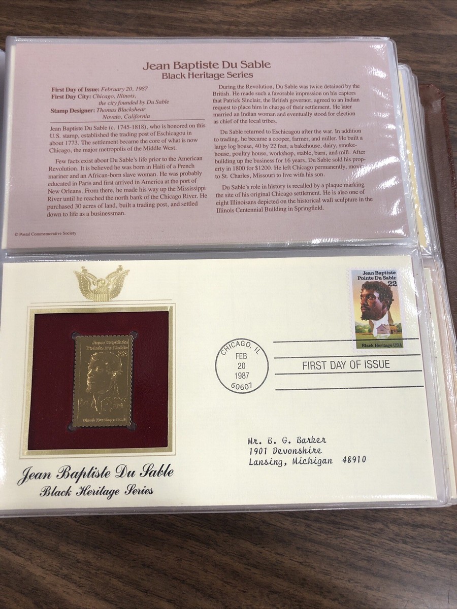1987 Golden Replicas Of USA Stamps Proof On Gleaming Surface 22kt
