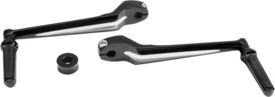 Performance Machine Shift Lever Assembly Heel/Toe Black Contour 0034-1081-B