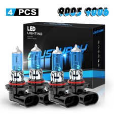 For Dodge Avenger 2010-2012 4X 5000K Halogen Bright Headlight Hi/Lo Bulbs Kit