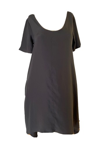 BB Dakota Dress Womens Large Gray Sleeveless Scoop Neck Tank Knee Length  Casual | eBay