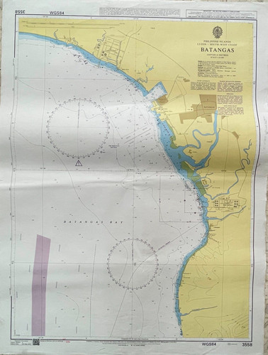 Admiralty 3558 BATANGAS PHILIPPINE ISLANDS Genius Nautical Paper Wall Map Chart