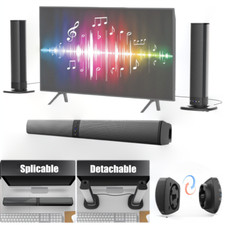 HiFi Stereo Speakers Wireless Bluetooth Detachable Subwoofer Surround Theater TV