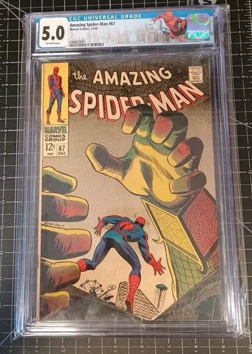 🔥Amazing Spider-Man #67 CGC 4.0 MYSTERIO 1st App Randy Robertson (1968)Romita🔥