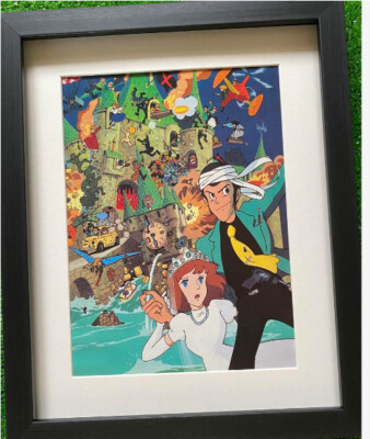 Hayao Miyazaki Lupin III: The Castle of Cagliostro Framed Poster