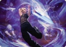 Cloud's Limit Break - NM - MTG Magic Art Series: Final Fantasy