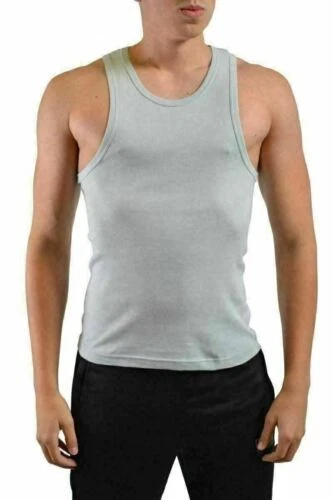 Emporio Armani Solid Sleeveless T-Shirts for Men
