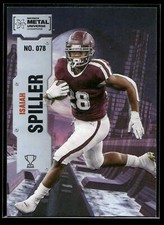 2022 Skybox Metal Universe Champions Isaiah Spiller HOLO FOIL Football #78