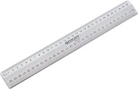 Schneidelineal Aus Metall, 30 Cm Lineal BüRo Schule Basteln Hobby