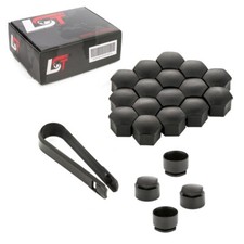 20x Radschrauben Abdeckkappen Sicherungsschraube Set schwarz 17 mm für RENAULT