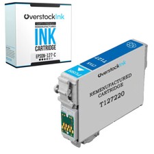 1-Pack Compatible OSI 127 Cyan Ink Cartridge for Epson WorkForce WF-7510 WF-7520