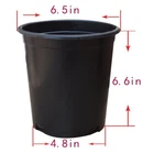 1-15Gallon Premium Black Plastic Nursery Plant Container Garden Planter Pots