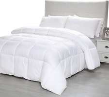 New Queen Comforter Duvet Insert All Season Quilted Down Alternative Fast Ship