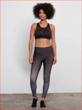 BCBGMaxazria women legging pants breathable wicking BMAX1055 black sz M 98