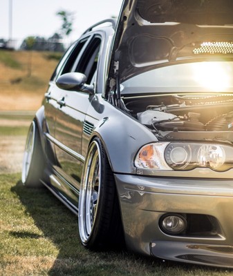 BMW E46 M3 Side Skirt And Rear Bumper Extension Splitters