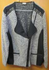 Ladies Gelco Black/grey Jacket, Size 20 / 46, Hardly Worn