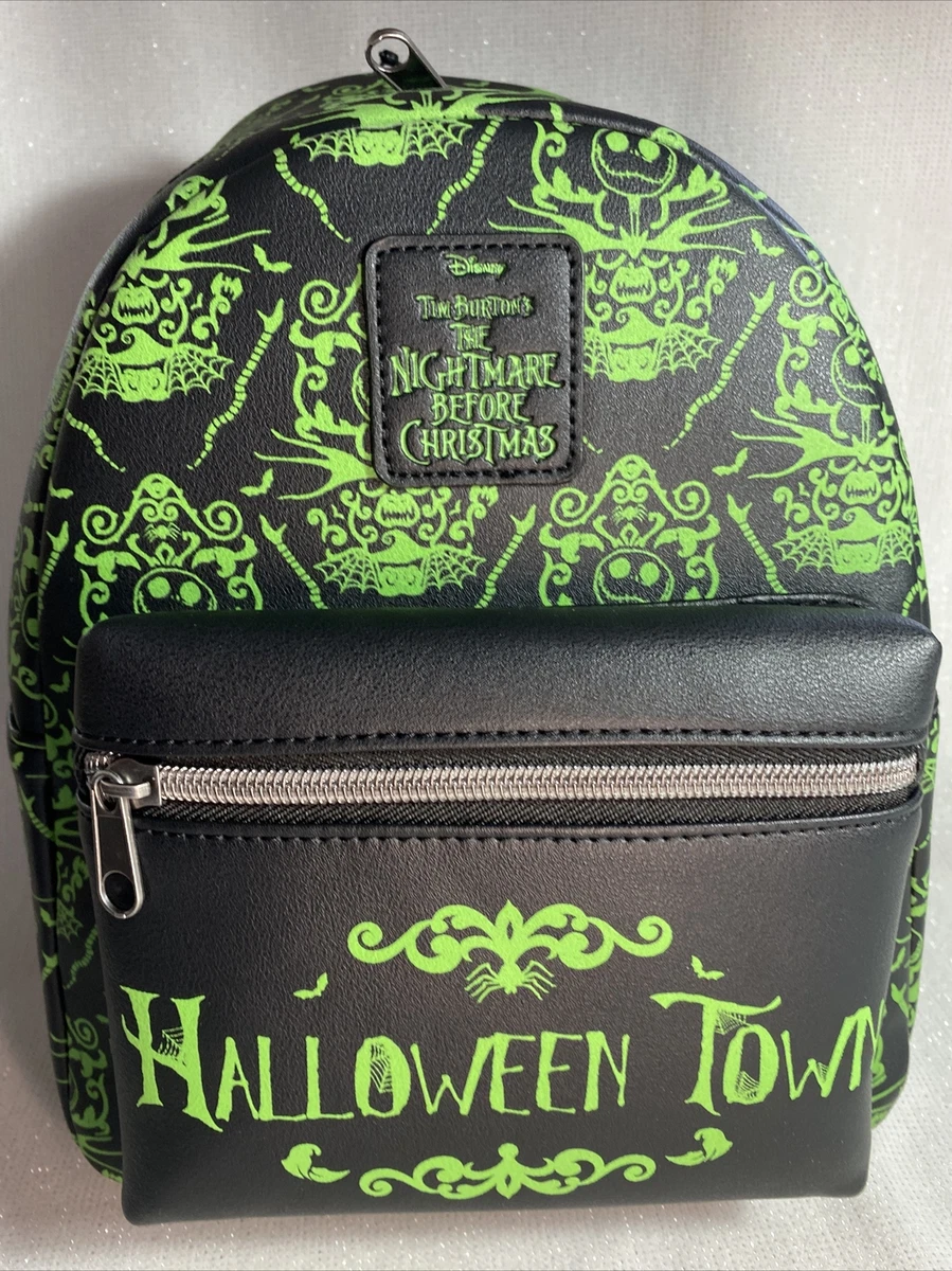 Loungefly Disney Nightmare Before Christmas Halloween Town Mini Backpack  Glows!! | eBay