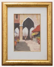 A. Murray - Framed 20th Century Oil, The Market Quarter