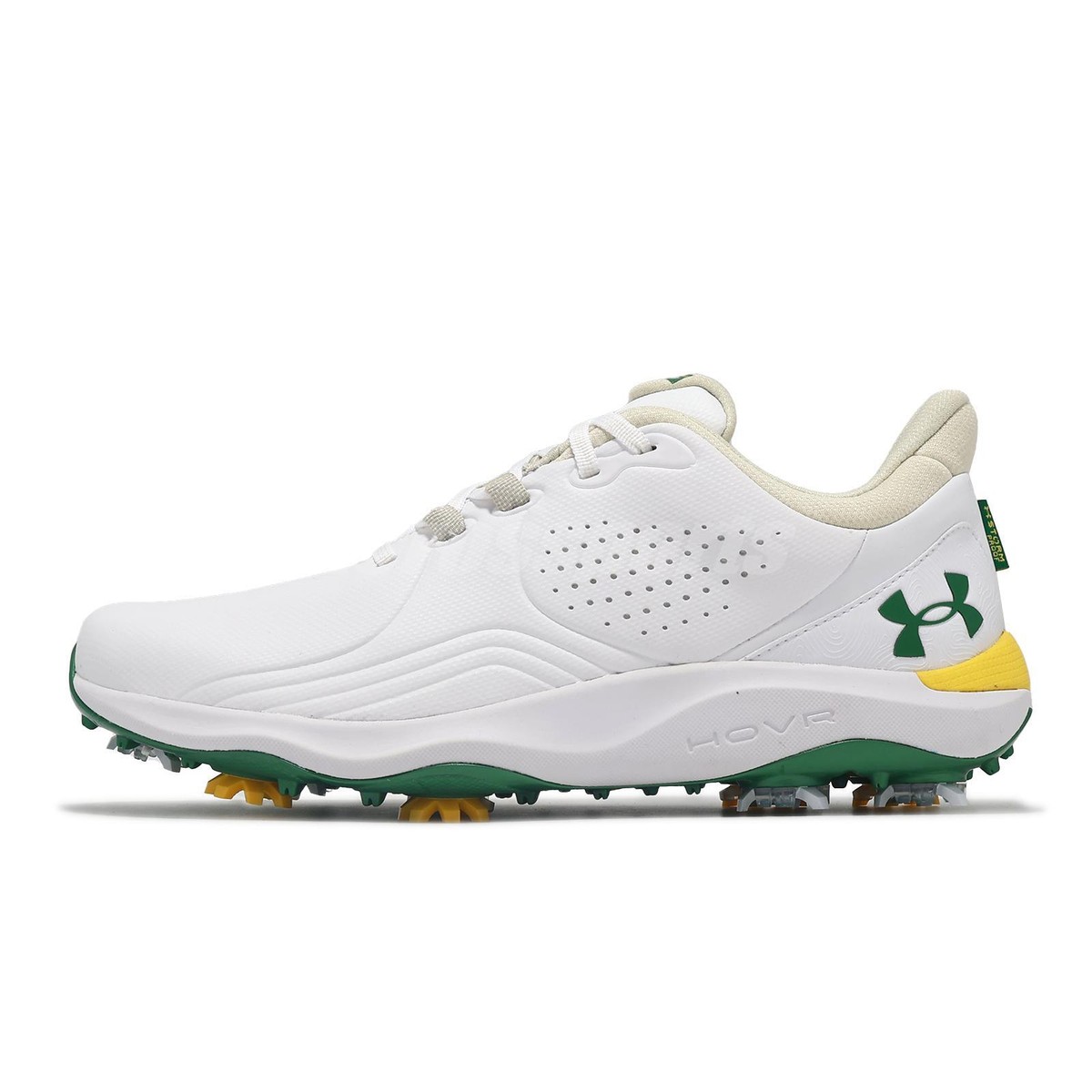 Under Armour Drive Pro Patrons Edition White Green Men Golf Spikes