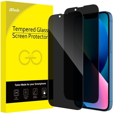 Privacy Full Coverage Screen Protector for iPhone 17e/16e/13/13 Pro, 2-Pack