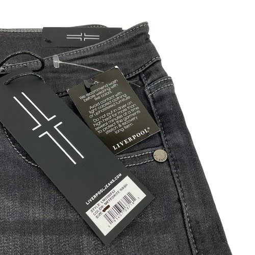 Liverpool Jeans Women's Sz 28" Black Meteorite Wash The Skinny Stretch $89 Nwt - Picture 4 of 10