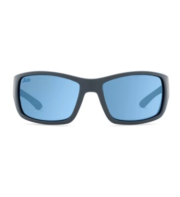 Hobie Eyewear Everglades Float Satin Grey Frame Cobalt Blue Polarized  Lens
