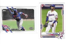 Luisangel Acuna - 2021 Pro Debut(1) & Bowman Draft(1) - RC - Rangers