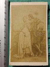 FAUST and MARGHERITA Antique Photo Reproduction Painting Giuliano Gonin 1864 Vintage
