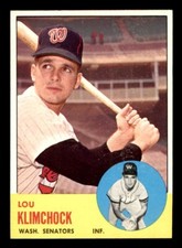 1963 Topps Baseball #542 Lou Klimchock NM/MT *f1