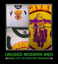 VTG 70s PENTON Motorcycle motocross Motor bike bultaco jawa Honda new t-shirt M