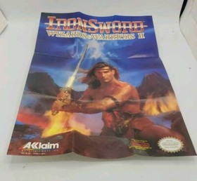 IronSword Wizards & Warriors II NES 1989 Box Manual Tested Acclaim Japan RARE